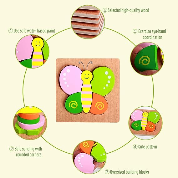 3D Wooden Puzzles, Wooden Montessori Toys, Color Shape Cognitive Skills Learning Toy, Cute Animal Puzzles For Kids, 3D Kids Puzzle Game, Wooden Puzzles for Toddlers 3D Wooden Puzzles, Wooden Montessori Toys, Color Shape Cognitive Skills Learning Toy, Cute Animal Puzzles For Kids, 3D Kids Puzzle Game, Wooden Puzzles for Toddlers